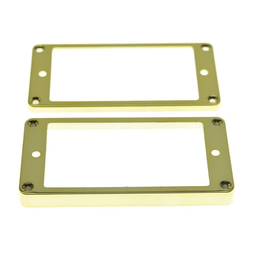 Set of 2 Humbucker Pickup Ring Plastic Flat/Curved Bottom Frame fits Epiphone LP