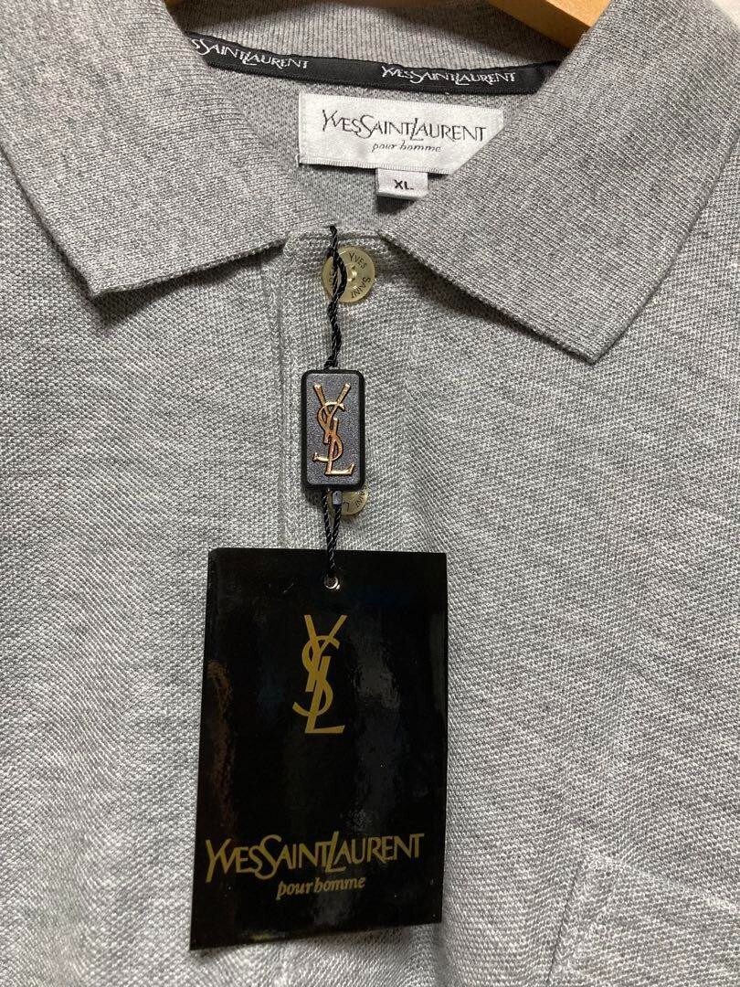 Autentica polo uomo Yves Saint Laurent vintage taglia XL fondo di magazzino non usata