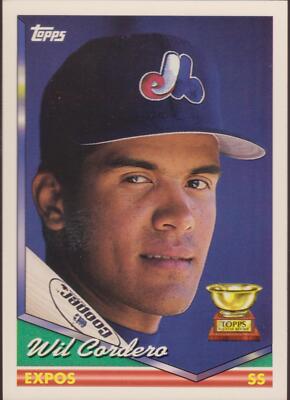 1994 Topps Wil Cordero All Star Rookie Cup #21 Montreal Expos