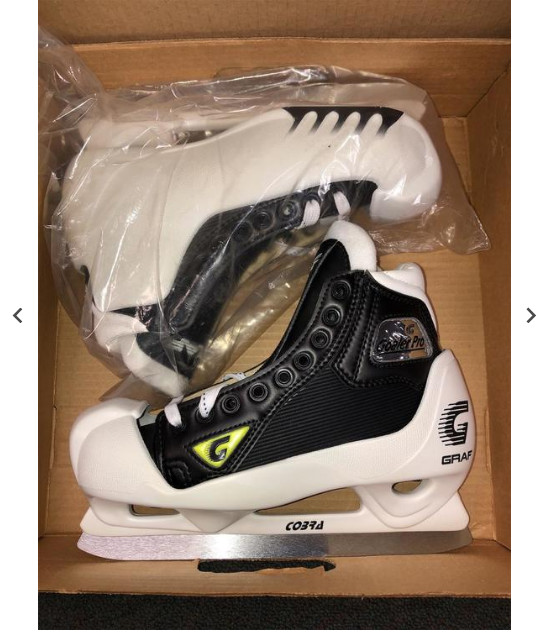 NEW GRAF 750 GOAL PRO JR SELECT SIZES (3R,4R,5R) ICE HOCKEY GOALIE