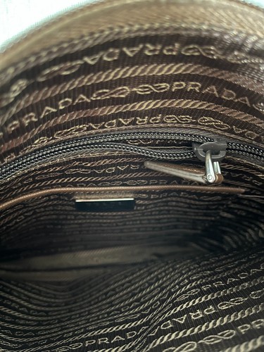 PRADA Bandoliera Brown Tessuto Nylon Messenger Bag, Small, New - Picture 5 of 22