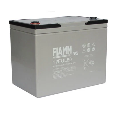 BATTERIA FIAMM 12FGL80 12V 80A LUNGA VITA 10 ANNI SOLARE (NON 12FGL100/12FGL120)