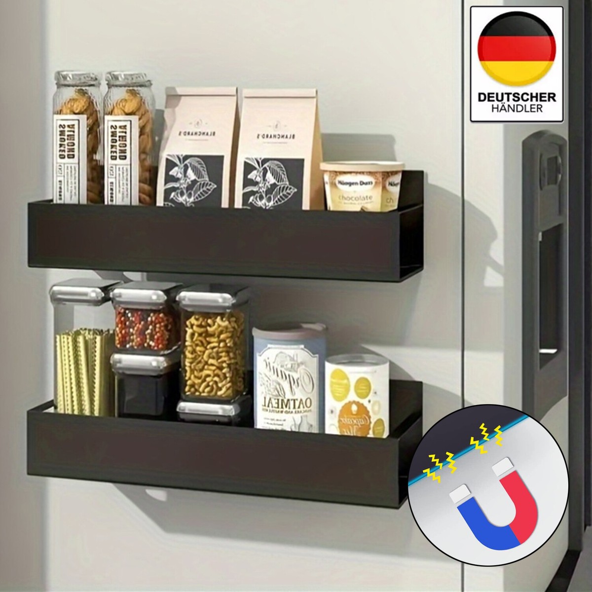 Magnetische Kühlschrankaufbewahrung Regal Gewürzregal