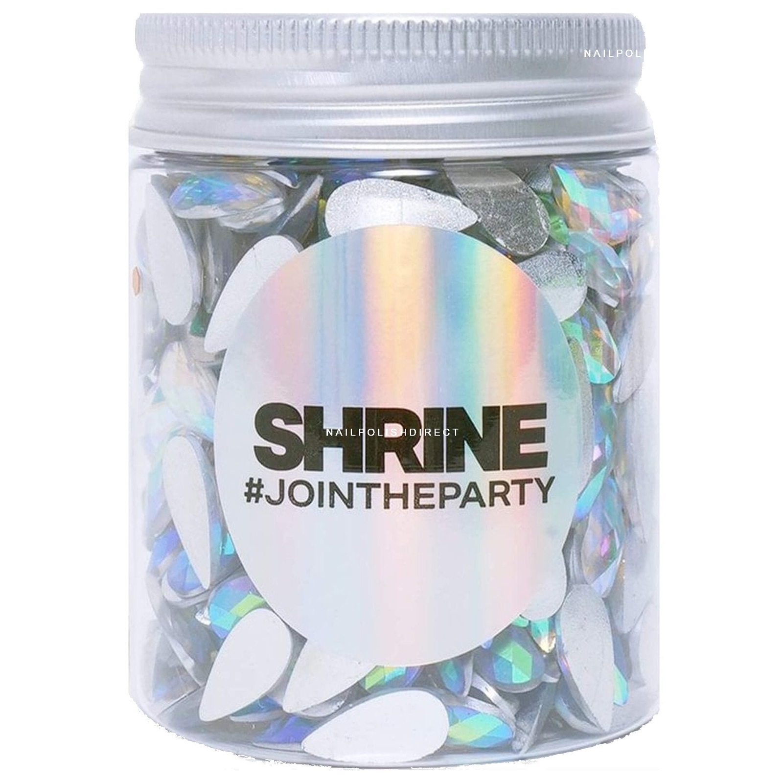 Shrine Individual Loose Face, Hair And Body Jewels Pot - Teardrops - Iridescent