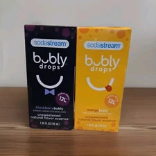 Sodastream Bubly Drops Blackberry and Mango  Unsweetened Natural Flavor Essence