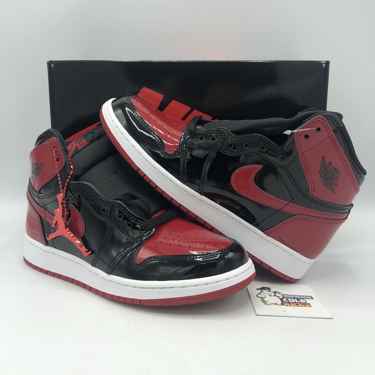 Nike Air Jordan 1 Retro High OG Bred Patent Leather 555088 063