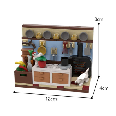 ZITIANYOUBUILD Swedish Chef's Kitchen Toys 143 PCS Playset for Christmas
