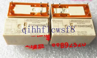 2 PCS NEW RT334012WG 12V 16A 6-pin 12VDC SCHRACK relay