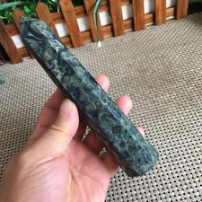 311g Peacock eye Crystal Quartz Tower Points Obelisk Pyramid Healing Wand A9732