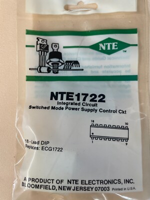 (2ea) NTE NTE1722 Integrated Circuit Pulse Width Modulator (PWM ...