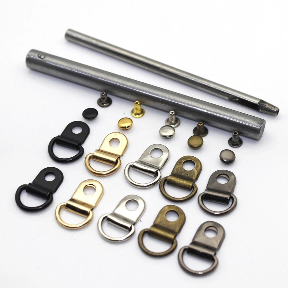 Metal rivet d ring sale