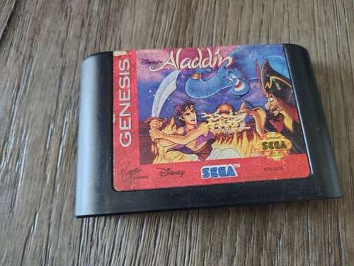 Disney's Aladdin (Sega Genesis, 1993) Cartridge Only, Tested & Working