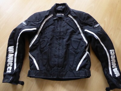 Fast neuwertige Textil-Motorradjacke von Vanucci für Herren mit Größe 48/S