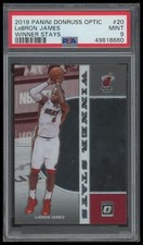 2019-20 Donruss Optic #20 LeBron James Winner Stays PSA 9