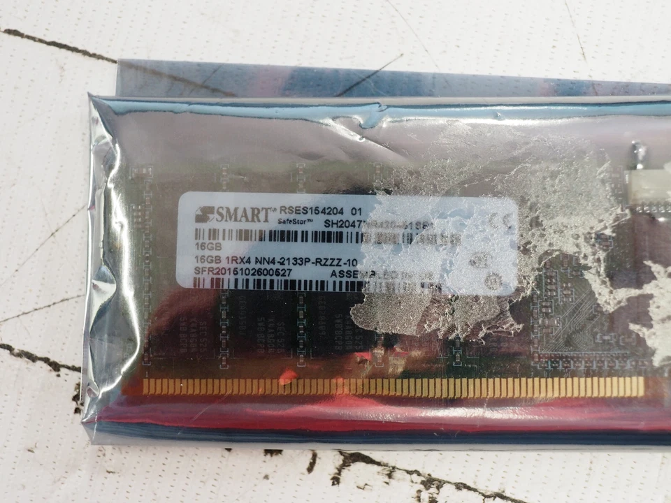 SMART 16GB 1Rx4 NN4-2133P-RZZZ-10 RSES154204 SH2047NR420451SB1 DDR4 Server RAM - Image 2 of 2