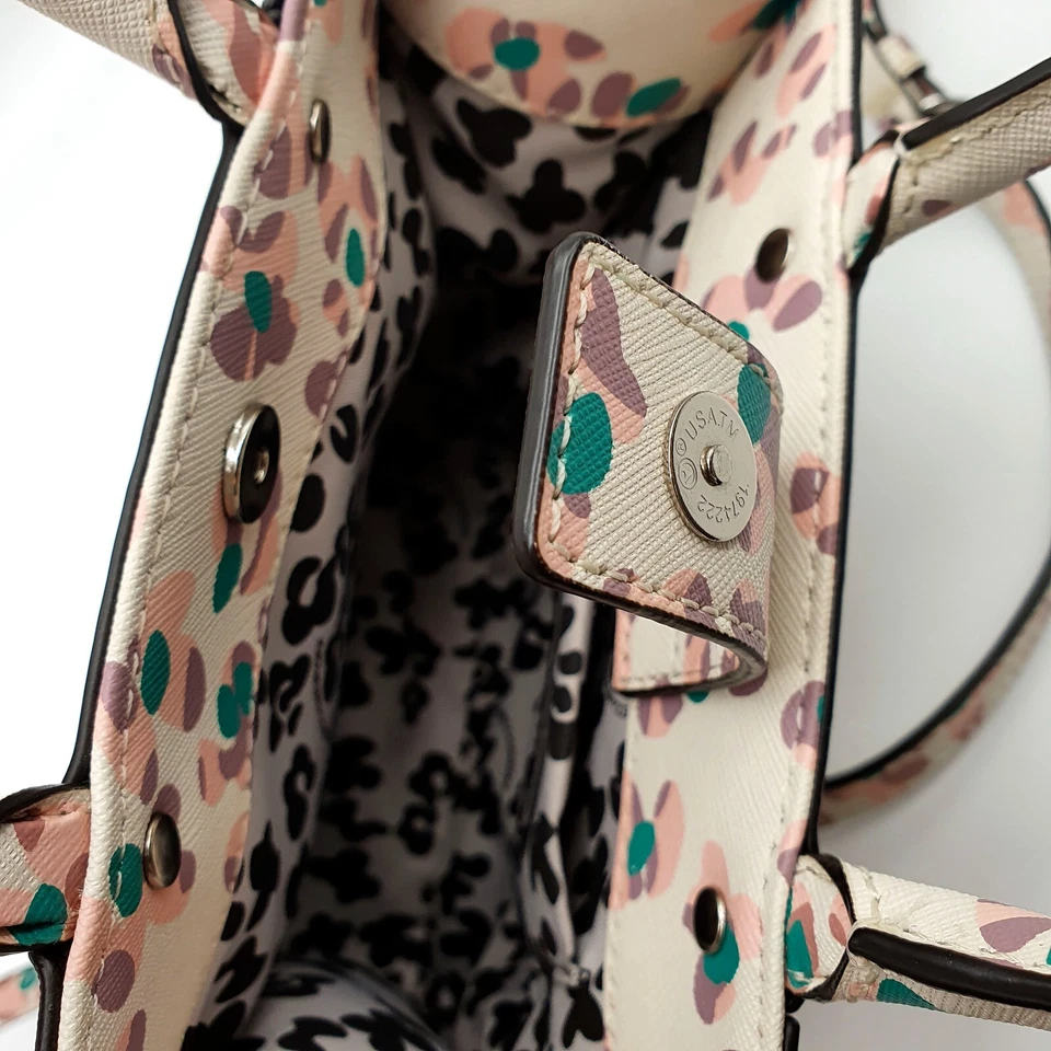 Rebecca Minkoff Mini M.A.B. Crossbody Bag Purse Satchel Genuine Saffiano Leather - Image 4 of 4