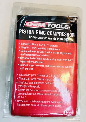 OEM Tools Piston Ring Compressor Clamp 25039 3-1/2''  to  7'' 