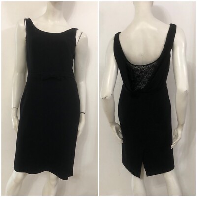 GERARD DAREL Kleid Dress schwarz bestickt Spitzendetail Gr. EUR 38