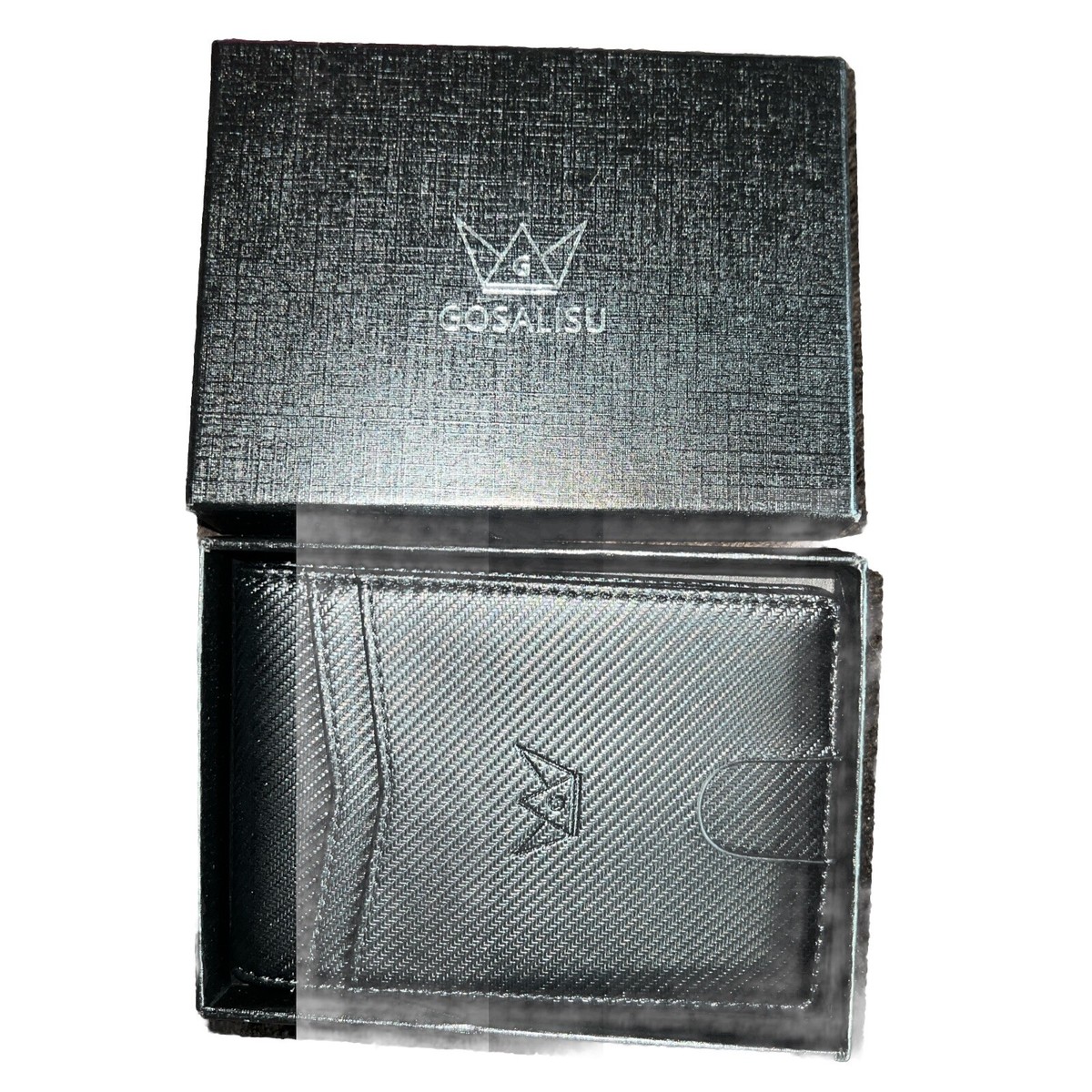 GOSALISU Slim Pop Up Wallet, Minimalist Card Holder Wallet for Men