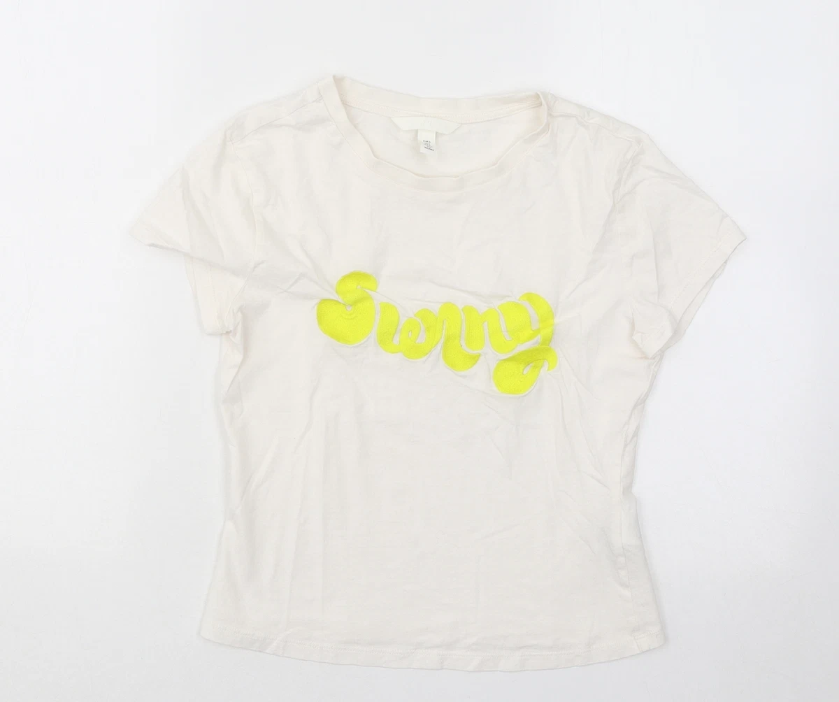 h&m white t shirt women's