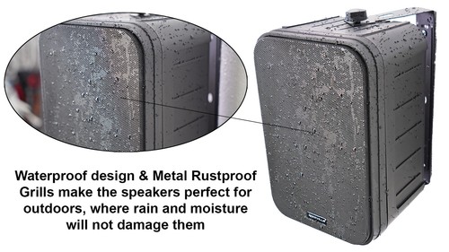 (6) Rockville HP65S-8 6.5" Black Outdoor/Indoor Home Theater Swivel Speakers - Picture 9 of 11