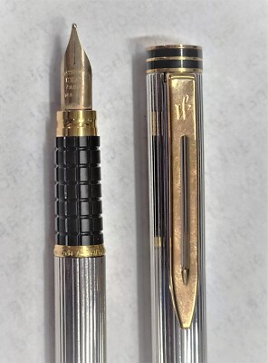 Vintage Waterman Ideal 18K Gold Nib Fountain and Ballpoint Pen Set
