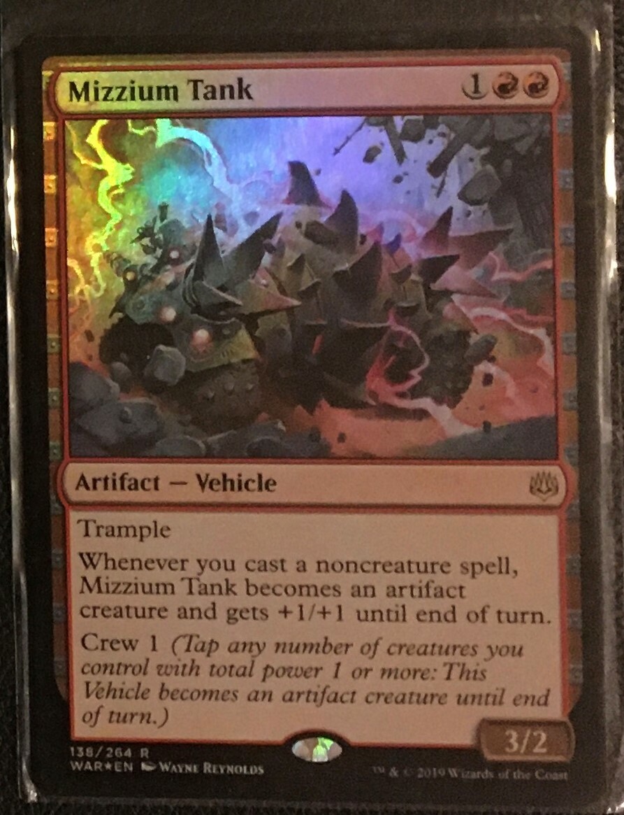 Mizzium Tank 1x FOIL WAR MTG War of the Spark Rare MINT red Mizzium Tank 1x FOIL WAR MTG War of the Spark Rare MINT red