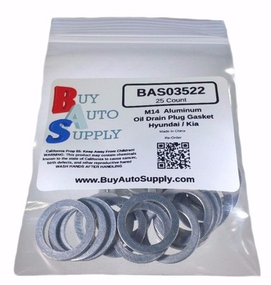 #ad #ad 25x M14 Aluminum Oil Drain Plug Gasket Washer Fits Ford Hyundai Dorman 095 147 $10.99