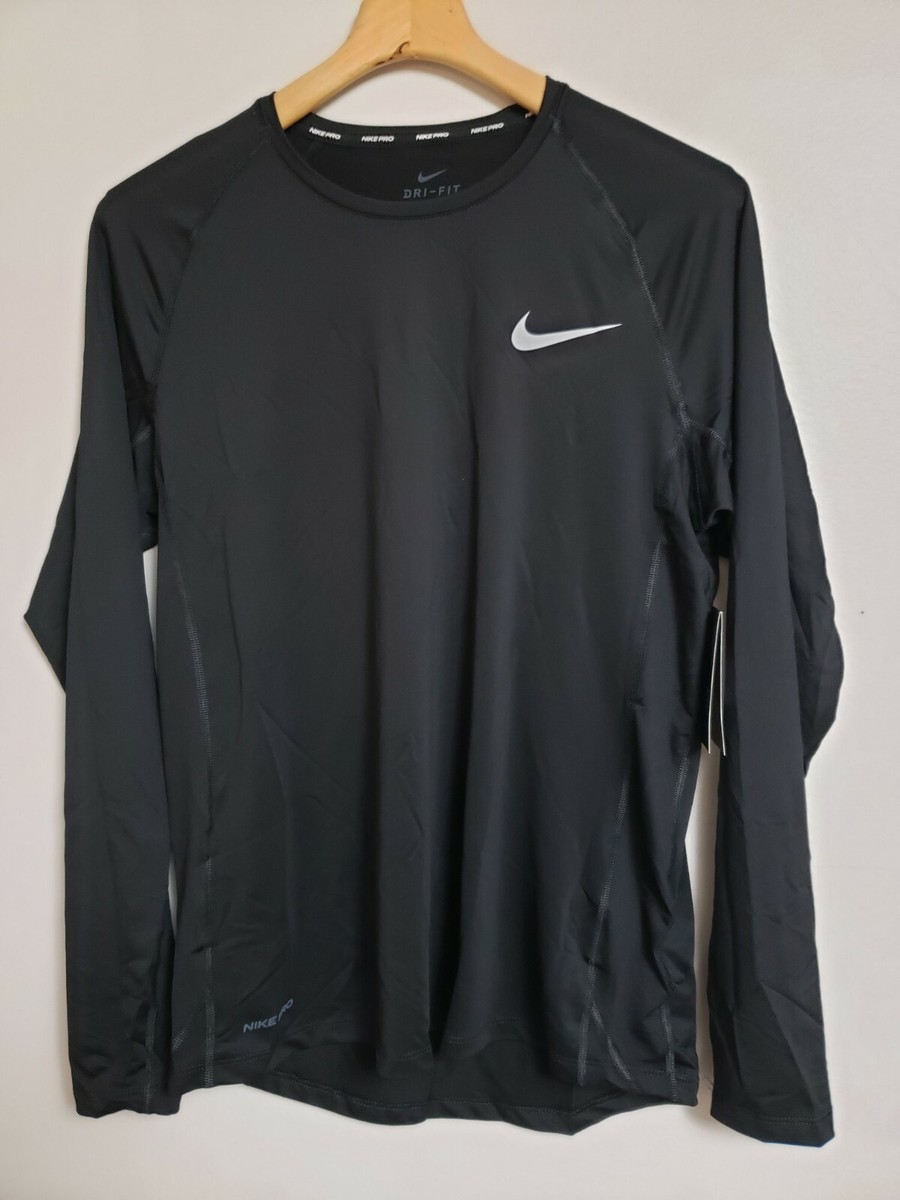 Nike Pro Dri-Fit Sz XL Long Sleeve Training Top Slim Fit Baselayer