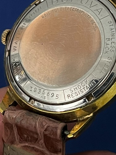 Vintage BULOVA men's automatic watch 17Jewels swiss 1966 M6 Gold Plated - Picture 13 of 15