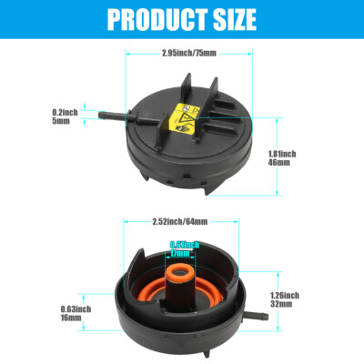 2pcs Crankcase Ventilation Vent PCV Valve Fits BMW X5 545i 550i 645ci