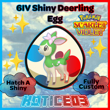 Deerling Summer ✨ SHINY 6IV EGG ✨ Pokemon Scarlet & Violet ✨ TEAL MASK DLC ✨