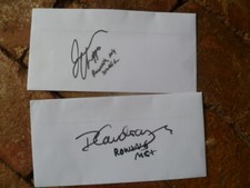 SOBRES FIRMADOS OLÍMPICOS BRYN COUDRAYE & JAMES CHAPMAN