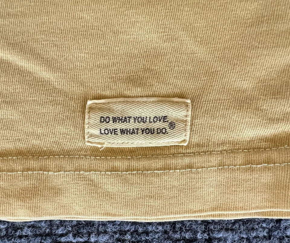 Camiseta Life Is Good “Happy As A Seagull With A French Fry” Amarilla Para Hombre XL Foto 3 de 4