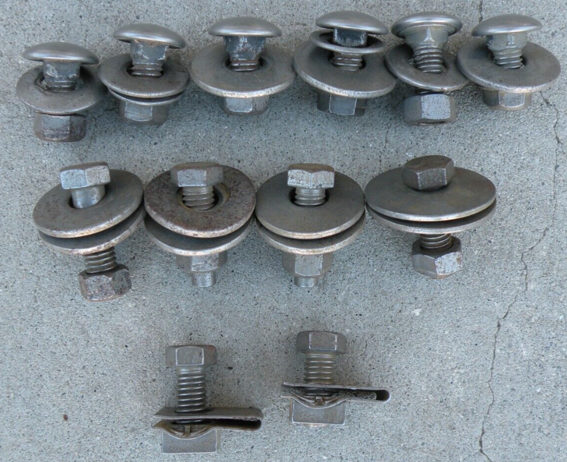 LINCOLN CONTINENTAL FRONT BUMPER BRACKET NUTS BOLTS WASHERS 1960