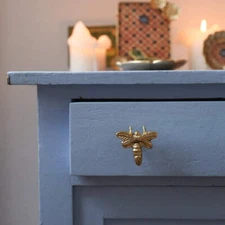 Queen Bee Brass Knob