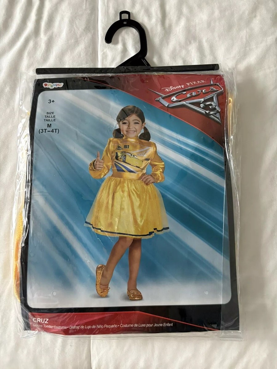 Disney Pixar Cars Cruz Deluxe Toddler Costume Dress Size 3T-4T