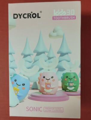 DYCROL KIDS PREMIUM SONIC ELECTRIC TOOTHBRUSH (PINK) 4 BRUSH HEADS, 5 MODES