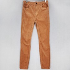 Ann Taylor LOFT Pants Womens 6 Orange Corduroy High Rise Skinny Leg Ankle Casual