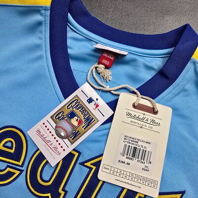 100% Authentic Ken Griffey Jr Mitchell & Ness 2010 Mariners Jersey