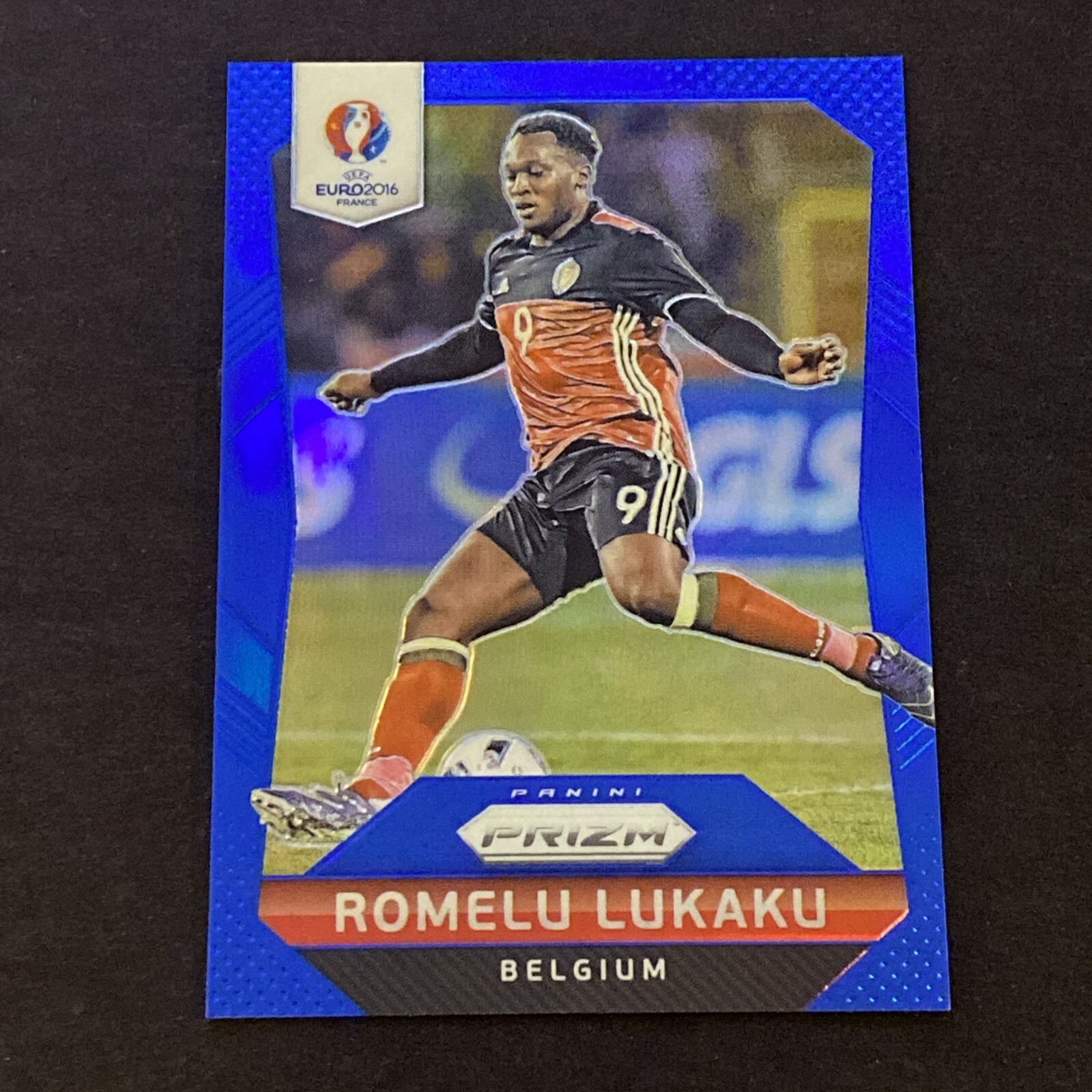 2016 Panini Prizm Euro #26 Belgium Romelu Lukaku Blue #2/249