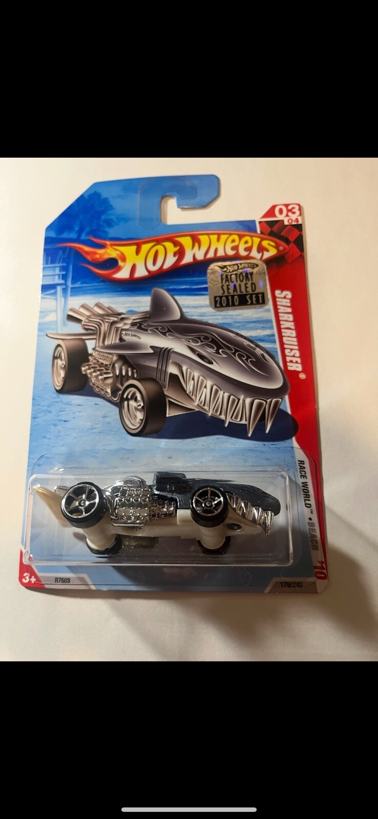 Hot Wheels Sharkruiser 03/04 2010 Raceworld Beach 179/240 Factory Sealed S1
