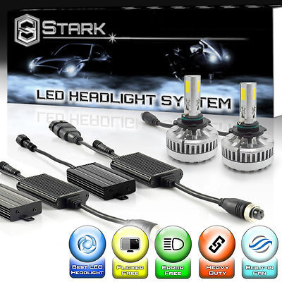 LED 90W 9000LM 6000K 6K White Kit Headlight High Beam Only Bulbs - 9005 / HB3