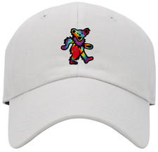 Dancing Bear Tie Dye Hat Dancing Bear on Back