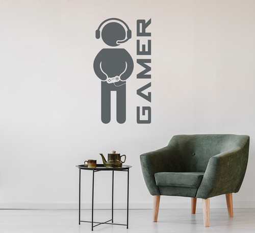 Computer Gamer – Gaming Kids Bedroom PC Xbox PS Wall Art Vinyl Decal Sticker - Picture 52 of 126