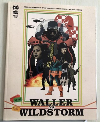 WALLER VS WILDSTORM#1 DC BLACK LABEL MAY 2023& BAGGED