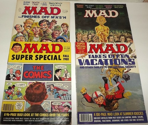 Lot of 10 1981-82 MAD and CRACKED Magazines - 7 MAD 3 Cracked - ET, MASH, JR - Picture 3 of 4