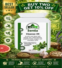 Colon Cleanse & Detox Capsules. Thrush IBS Body Odour Bad Breath Bloated Stomach