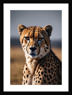 Lebendiger Gepard gerahmtes Wandbild Poster Leinwanddruck Bild
