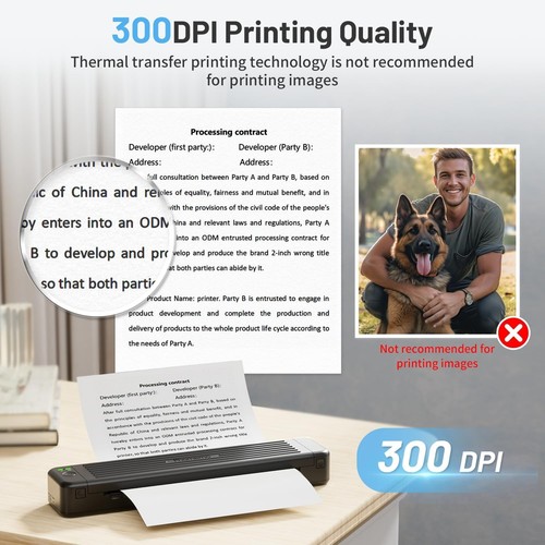 Phomemo P831 Thermal Transfer Printer, Backup Printers at Home Compatible with - 第 4/9 張圖片